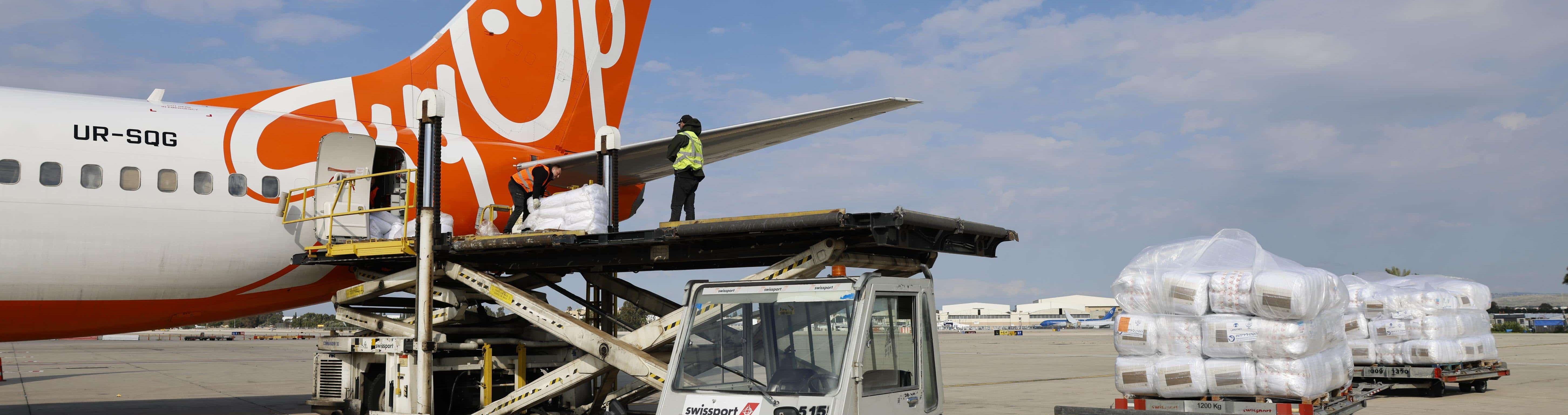 SkyUp спільно з гуманітарними фондами Ізраїлю транспортувала 16 тонн вантажу 